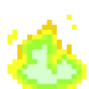 1903pixelyellowfire emote for Discord