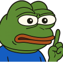 pepewaitaminute emote for Discord