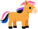 genderfluidpridehorse emote for Discord