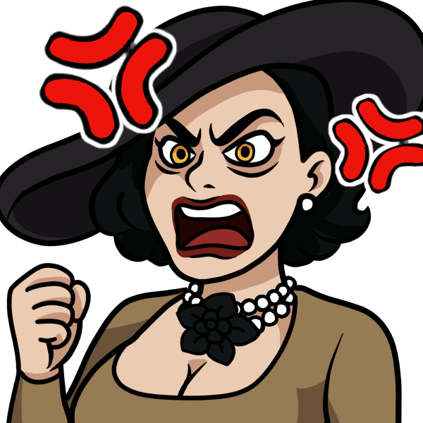 LadyDimitrescuRage emote for Discord