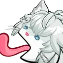 QuinnCatLicky emote for Discord