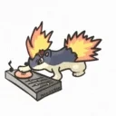 Quilava emote for Discord