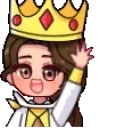 QueenWaving emote for Discord