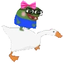 AAYunRideOnGoose animated emote for Discord, Twitch and Slack