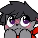 adarkrABlushoSupFree emote for Discord