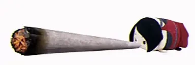 adawongsmokingweedandexploding emote for Discord