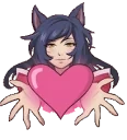 ahriheart emote for Discord