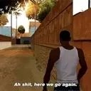 AHSHITHEREWEGOAGAIN emote for Discord