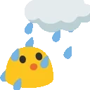 ablobenjoysrain emote for Discord