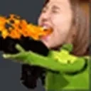 aChaeKermitFire emote for Discord