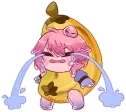 AchiuCryingBanana emote for Discord