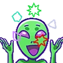 alienBITS2 emote for Discord