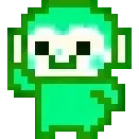 alienmonkeyPls emote for Discord