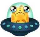 AlienSad emote for Discord