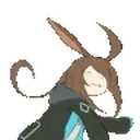 AmiyaCrazy emote for Discord