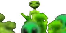 AlienNotVibing emote for Discord