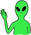AlienHi emote for Discord