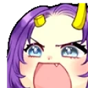 ariAngryNoises emote for Discord