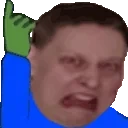 ArmstYellsAtCloud emote for Discord