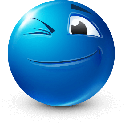 blueemoji_wink emote for Discord