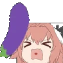astolfoEggplant emote for Discord
