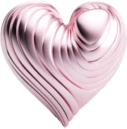 Whitepinkmetallicheart static emote