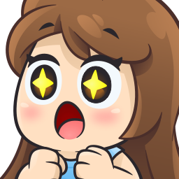 BrunetteGirlAmazed emote for Discord