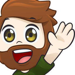 BeardedGuyWave emote for Discord