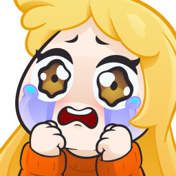 BlondeGirlCry emote for Discord