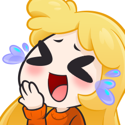 BlondeGirlLOL emote for Discord