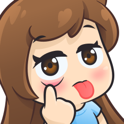 BrunetteGirlTaunt emote for Discord
