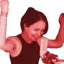 amyHypeDance emote for Discord