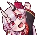 AyameWaving emote for Discord