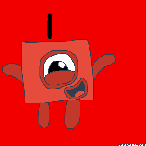 Numberblock1Happy emote for Discord