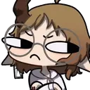 AzuSideeye emote for Discord