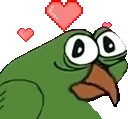 BirdgeBlushShake emote for Discord