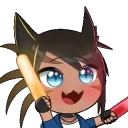AveryWithDaGlowsticks emote for Discord