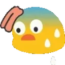blobSweating emote for Discord