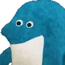 BlueGuyLeave emote for Discord