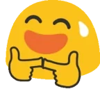 blobShy emote for Discord