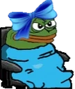 blueComfyMadge emote for Discord
