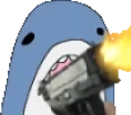blahajGat emote for Discord