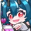 blueis4Likes emote for Discord