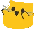 Blob_attentionL emote for Discord