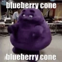 blueberrycone emote for Discord