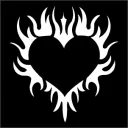 BLACKHEART emote for Discord