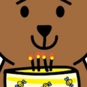 birthdaybear emote for Discord