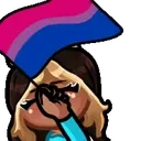 BiPride animated emote for Discord, Twitch and Slack