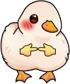ciriDuckShy emote for Discord