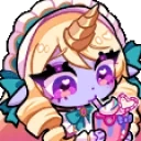 cinamoncuneSORAKASIPPY emote for Discord